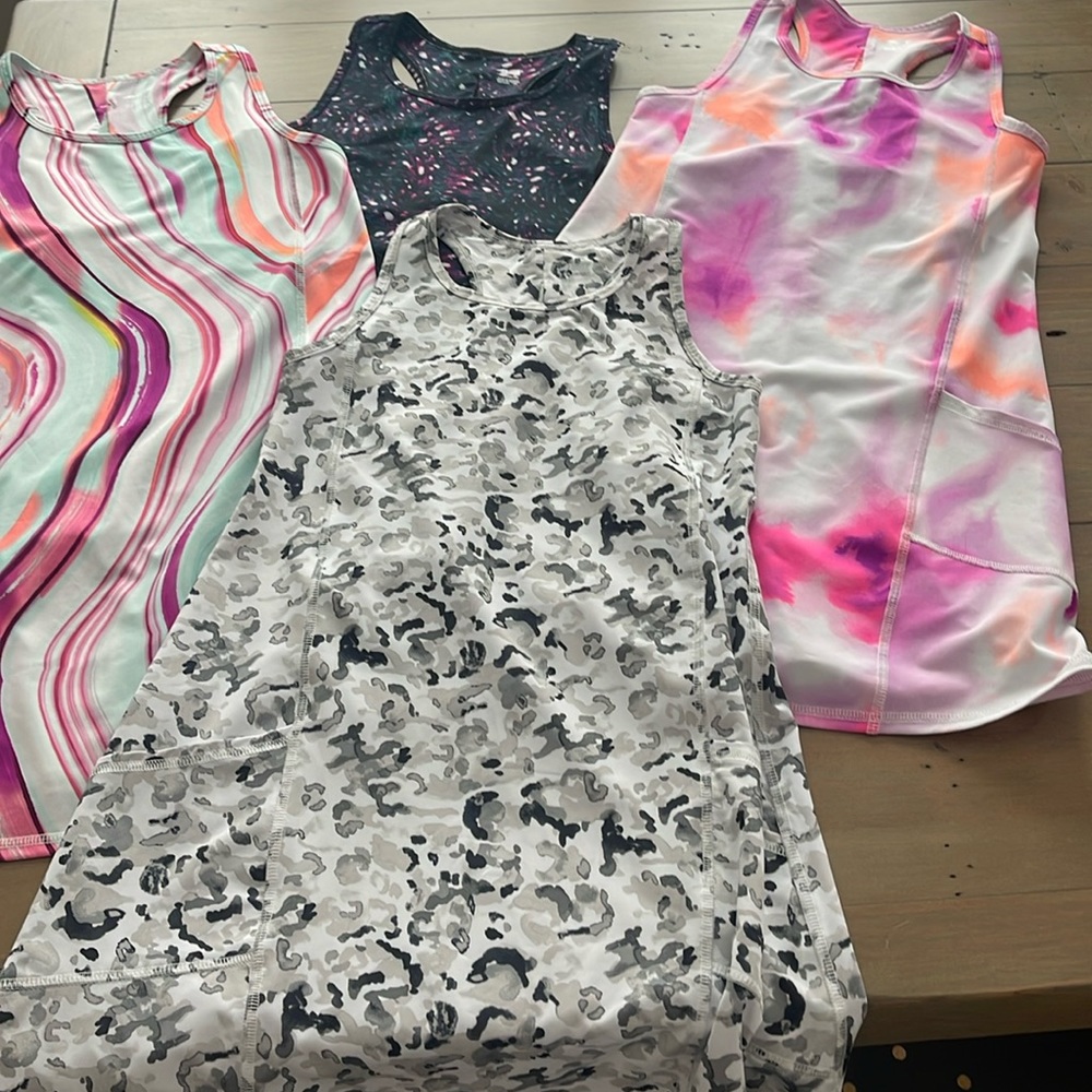 4 girls athleisure dresses . NEVER WORN